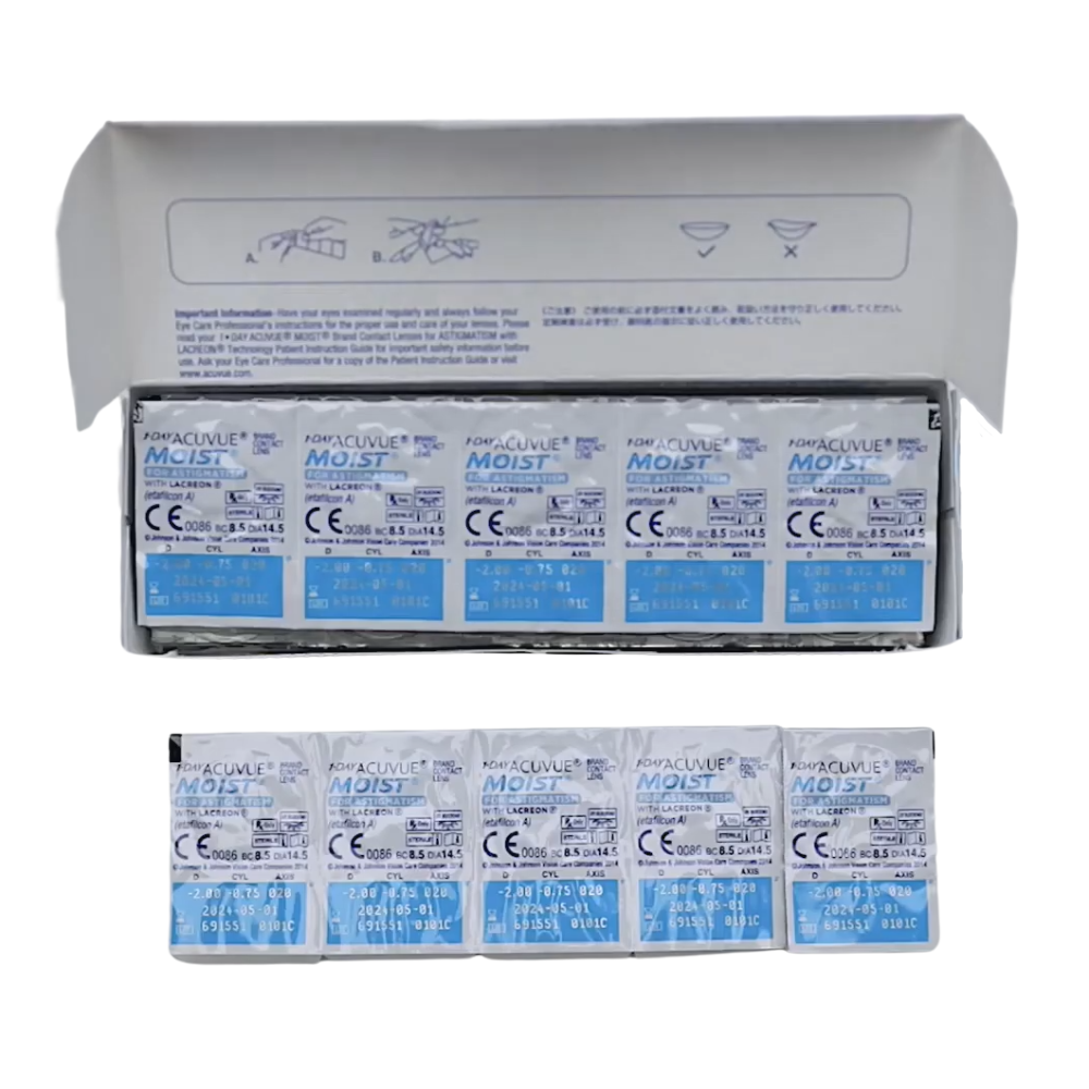 1-Day Acuvue Moist Astigmatismo con LACREON x 30 Lentes