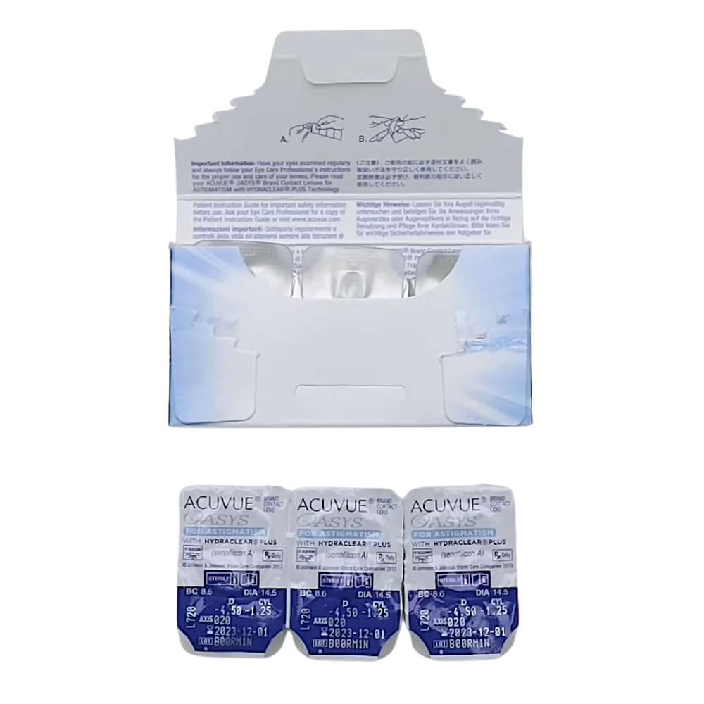 Acuvue Oasys para Astigmatismo con HYDRACLEAR PLUS x 6 Lentes