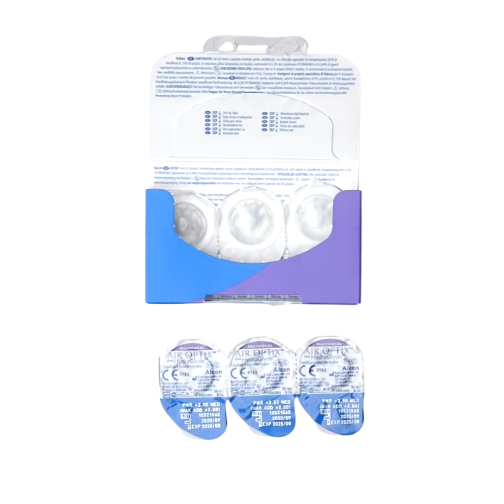 Air Optix Plus Hydraglyde Multifocal x 6 Lentes