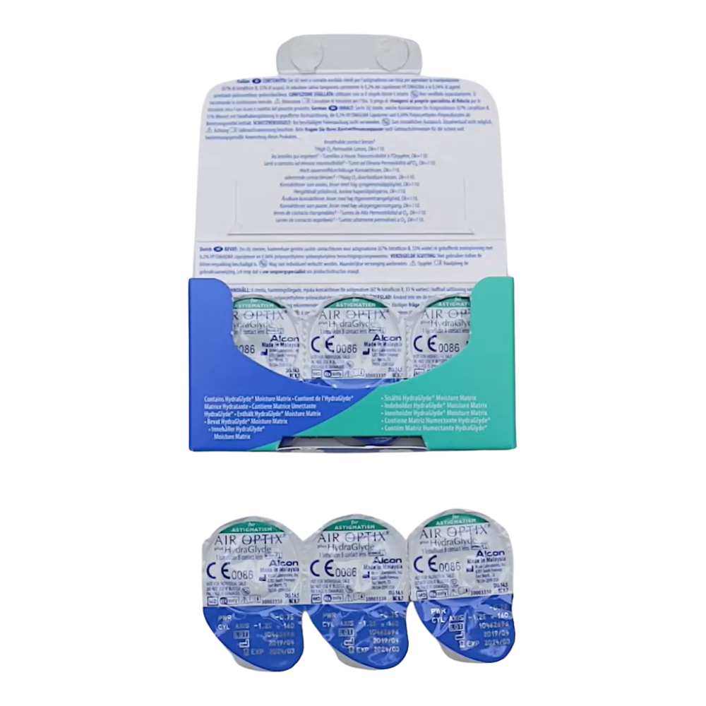 Air Optix Plus Hydraglyde Astigmatismo x 6 Lentes