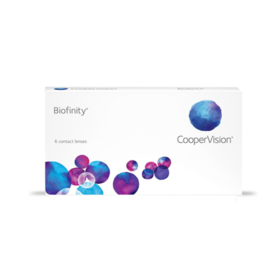 Lentes de contacto Biofinity de CooperVision – Hidratación y comodidad mensual.