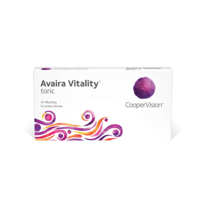 Lentes de contacto Avaira Vitality Toric – Corrección para astigmatismo con comodidad y protección UV.