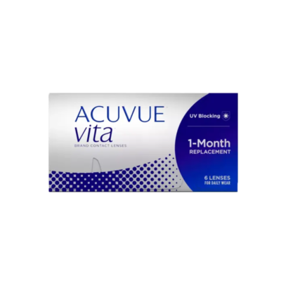 Lentes de contacto Acuvue Vita – Comodidad y rendimiento óptimo durante todo el mes con protección UV.
