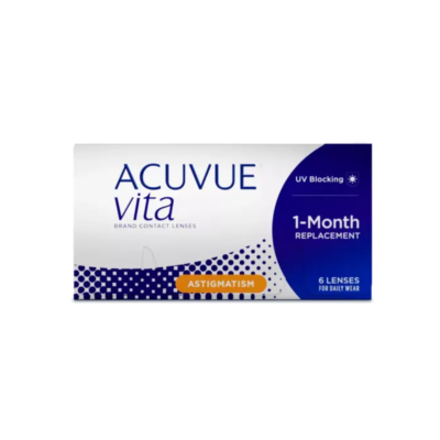 Lentes de contacto Acuvue Vita para Astigmatismo – Visión estable y cómoda durante todo el mes.