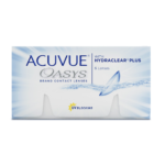 Lentes de contacto Acuvue Oasys con HYDRACLEAR® Plus – Hidratación y comodidad prolongada.