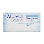 Lentes de contacto Acuvue Oasys para Astigmatismo con HYDRACLEAR® Plus – Visión estable y comodidad prolongada.