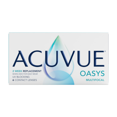 Lentes de contacto Acuvue Oasys Multifocal con HYDRACLEAR® Plus – Visión clara a todas las distancias y máxima comodidad.