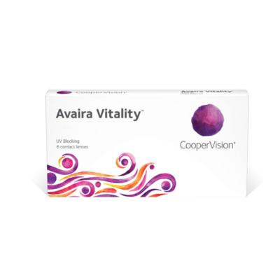 "Lentes de contacto Avaira Vitality – Hidratación, comodidad y protección UV Clase 1."